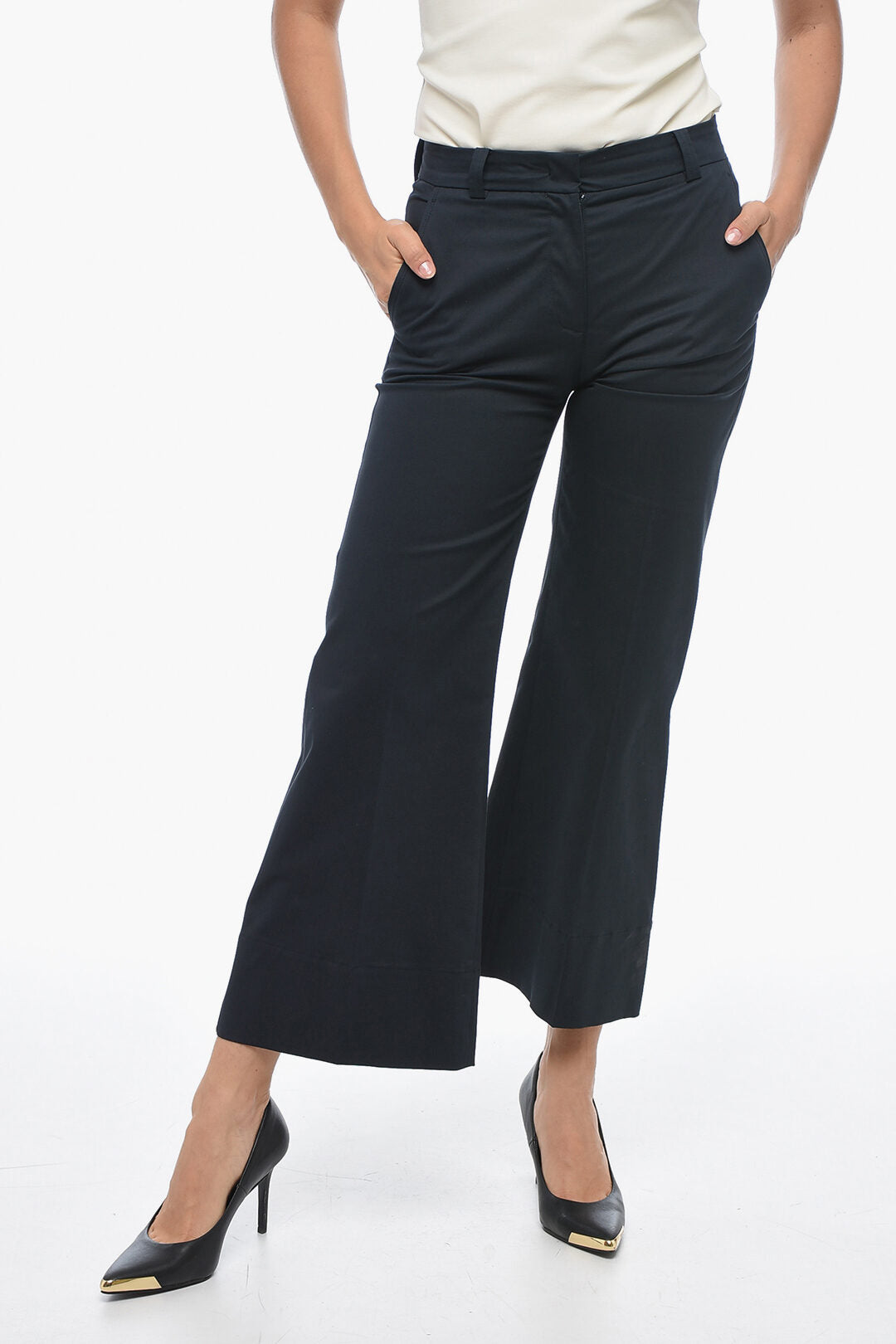 QL2 2405~Wide-Leg Chino Pants MELODY with Concealed Closure