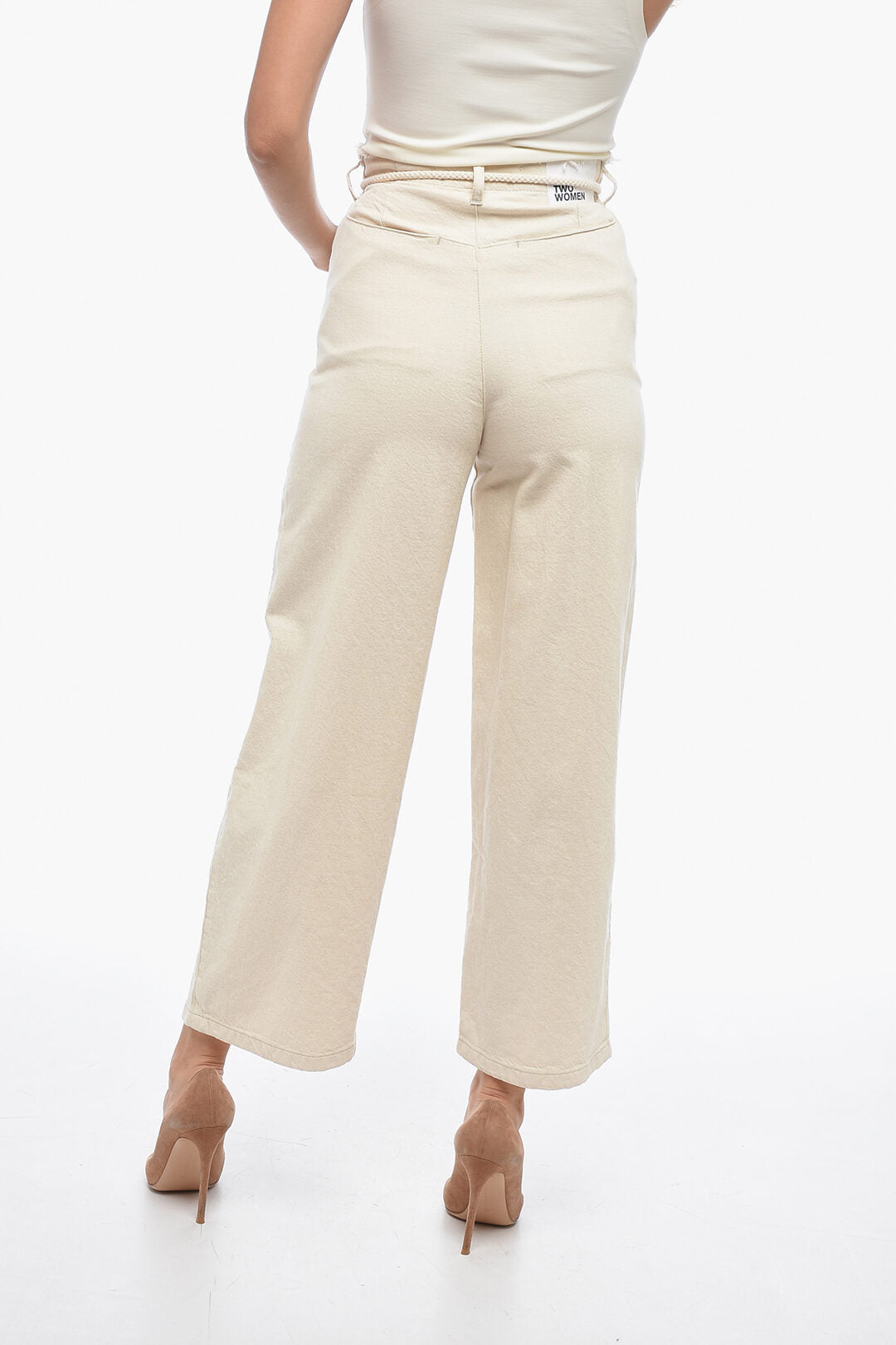 Two women in the world 2405~Wide-Leg Jeans GIOIA with Fringes, view 2