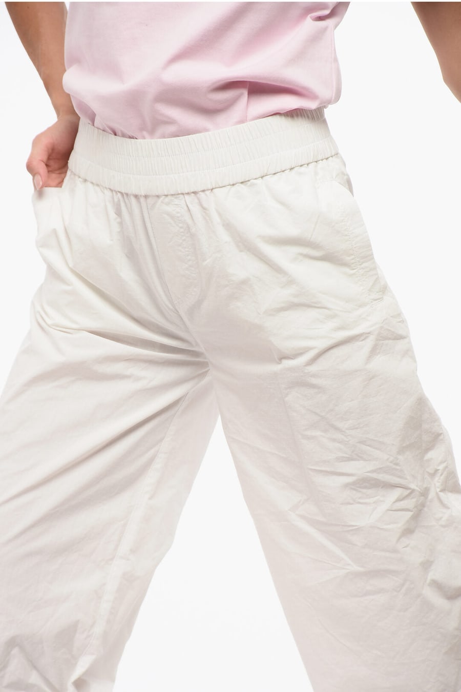 Dsquared2 2405~Wide-Leg Pants with Logo Patch, view 3