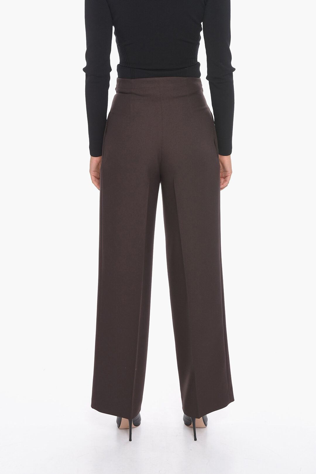 Super Blond 2405~Wide-Leg Pants with Velcro Closure, view 2