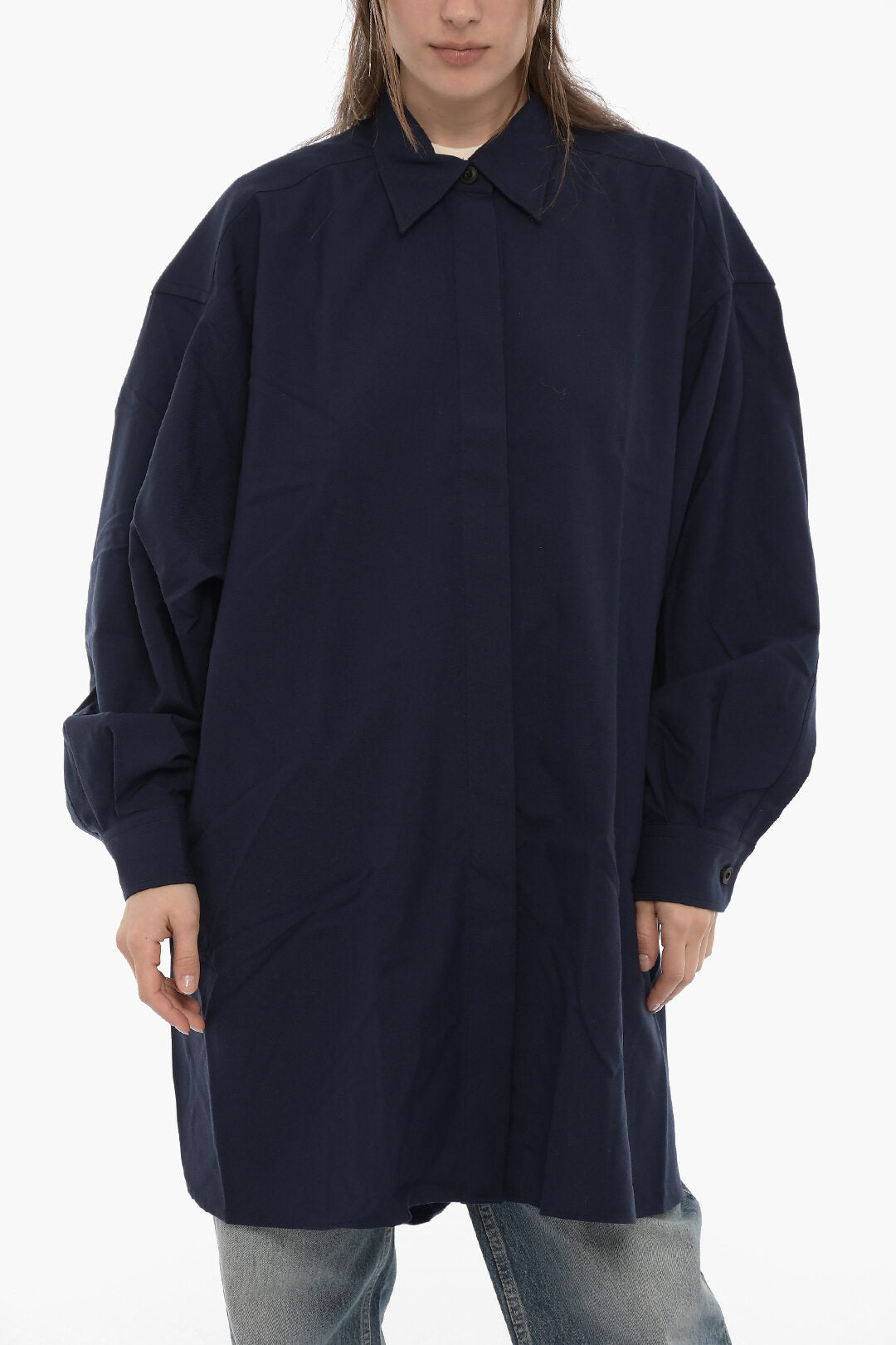 Destin 2405~Wool Coat LINDA with Hidden Buttoning
