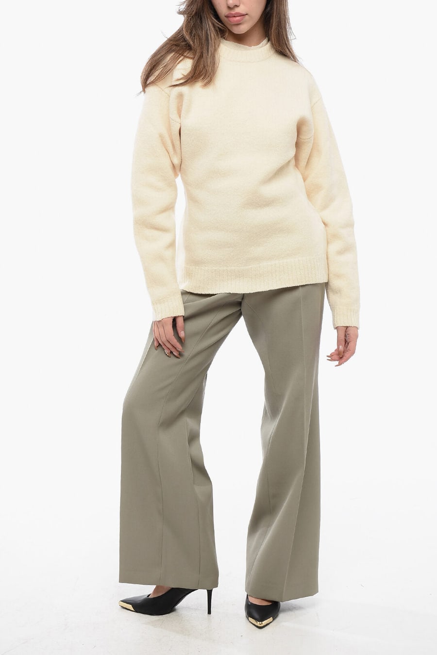 Jil Sander 2405~Wool Crewneck Sweater, view 2