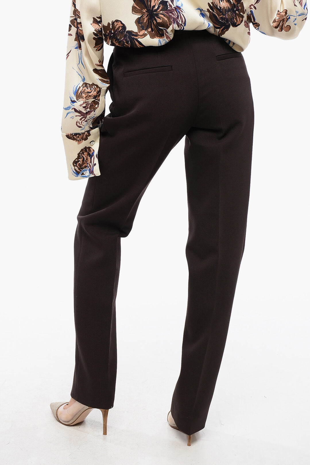 Jil Sander 2405~Wool-Blend Straight-Leg Trousers, view 2