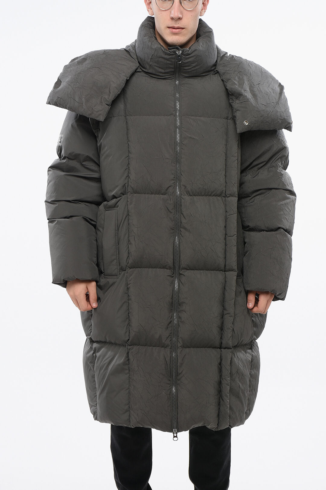 Maison Margiela 2470~MM6 Maxi Quilted Puffer Coat with Removable Hood