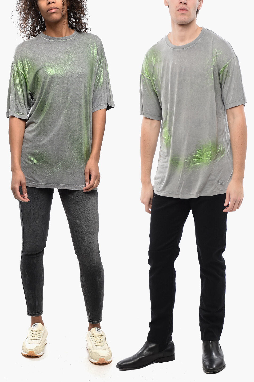 Diesel 2470~RED TAG Crew-Neck T-Shirt UNISEX T-BUXT Glittered