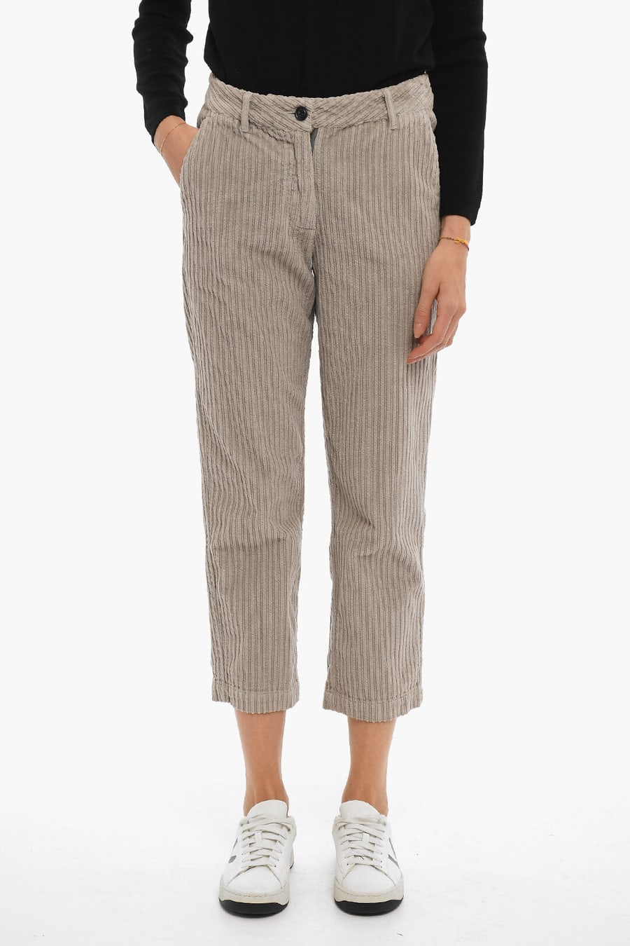 Woolrich 2470~Ribbed-Velour Trousers with 4 Pockets