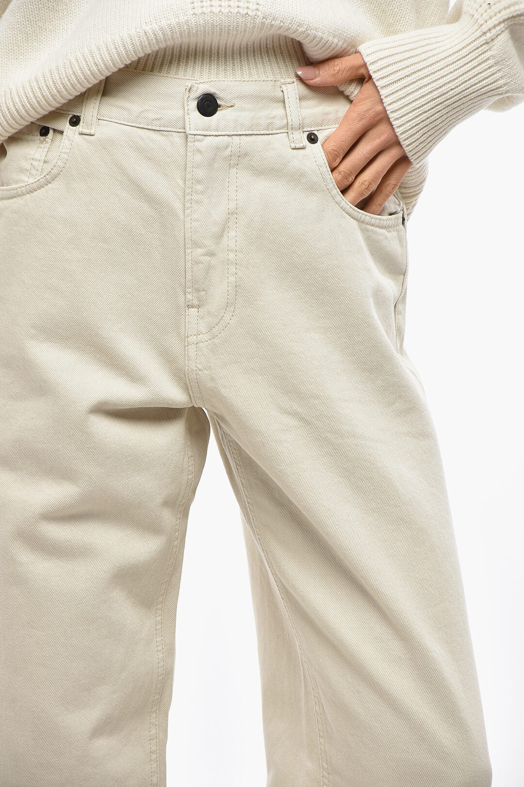 Haikure 2500~5-Pocket Pants BONNIE Cotton Gabardine with Belt Loops, view 2
