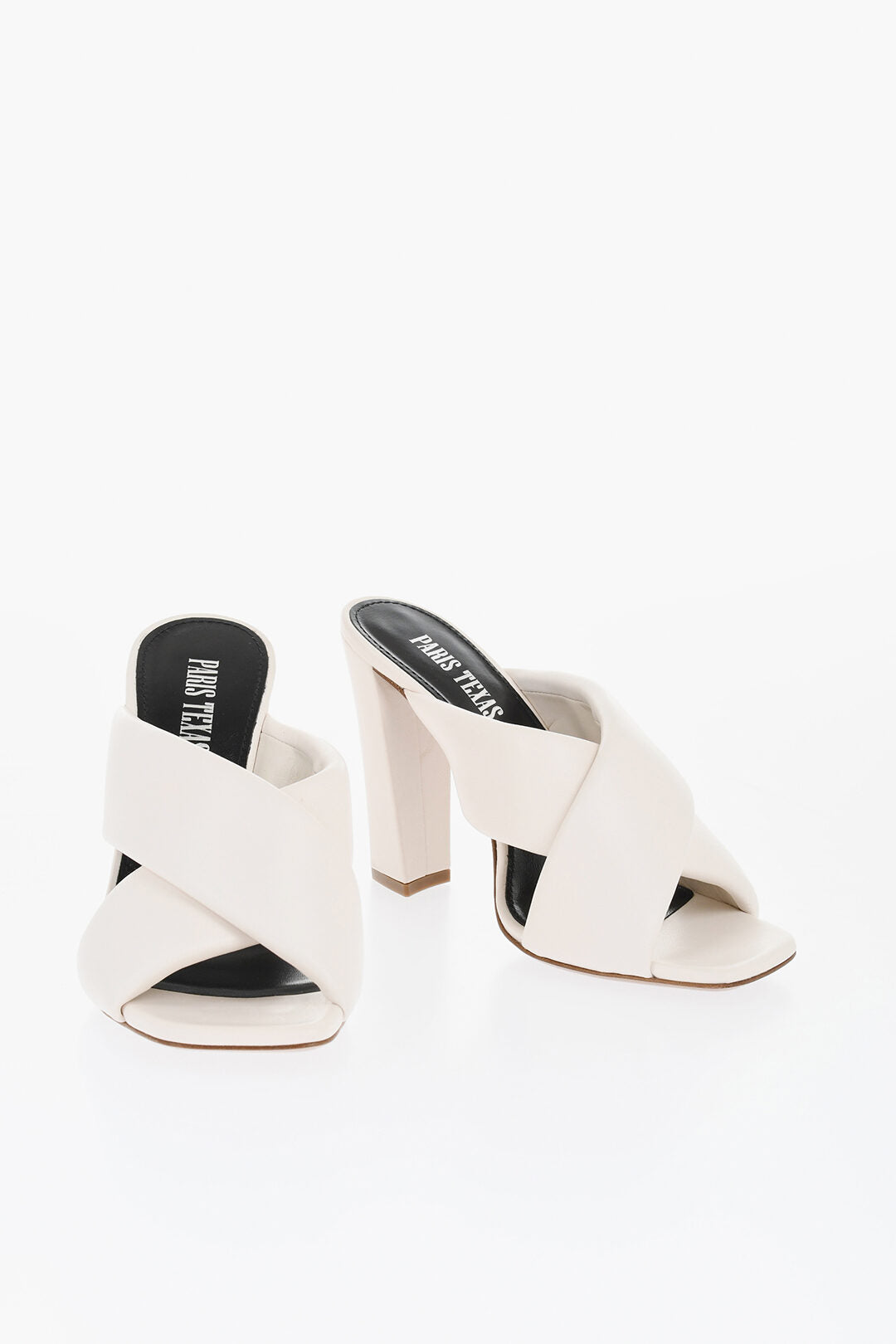 Paris Texas 2500~Criss-Cross Leather Sabot DAPHNE Heel 11 cm