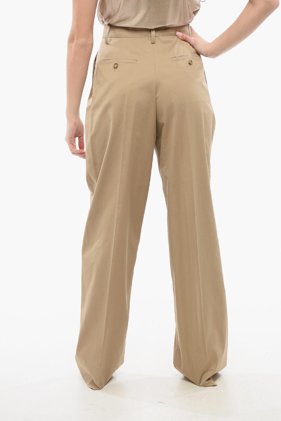 Prada 2500~High-Waisted Trousers With Pleats, view 2