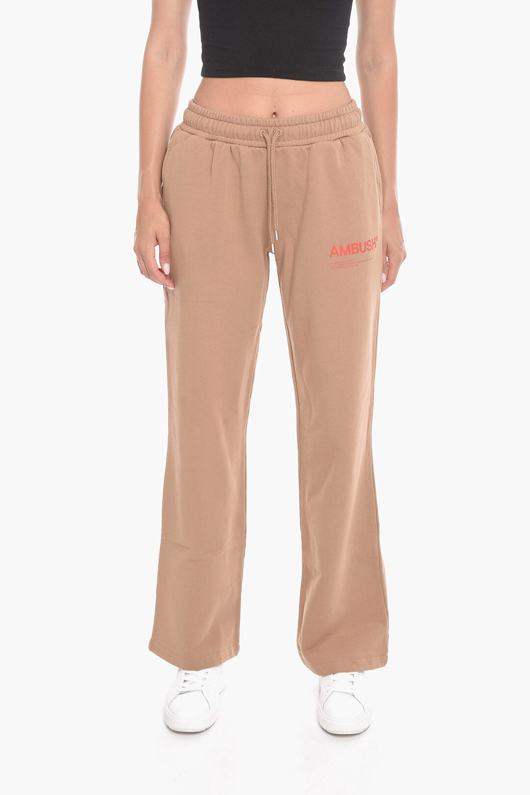 Ambush 2500~Jogger Pants Wide-Leg WORKSHOP with Logo Print
