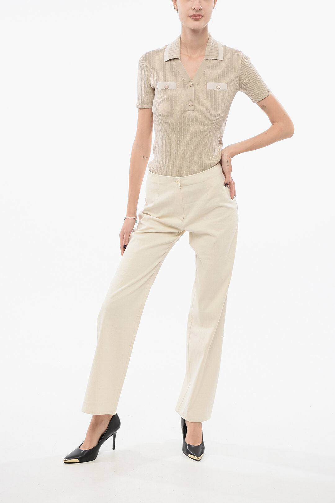 Our Legacy 2500~Lightweight Cotton High-Waist Pants BIKER