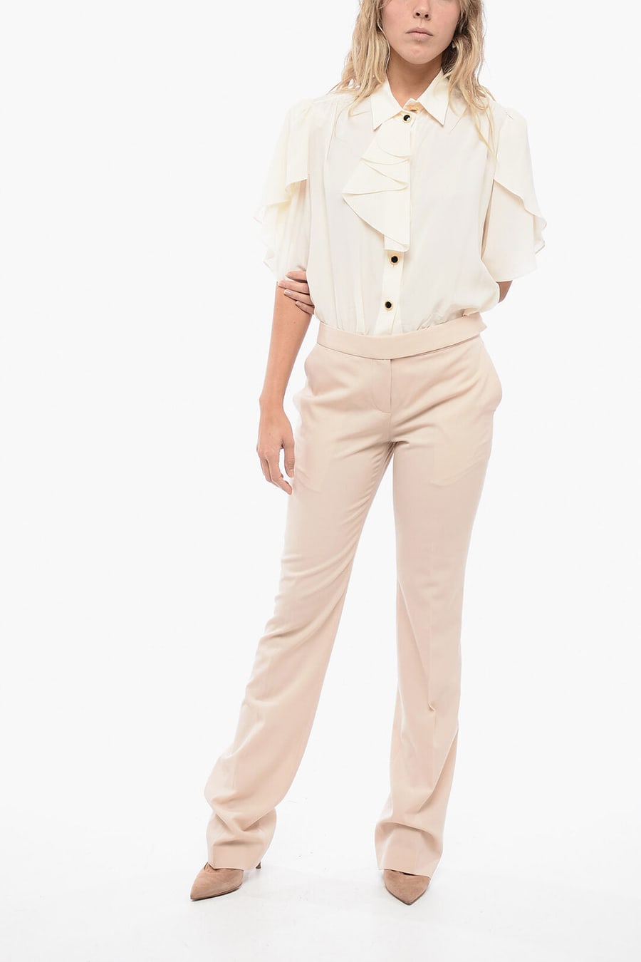 Stella McCartney 2500~Low-Rise Tailored Trousers with Slim Fit, view 2