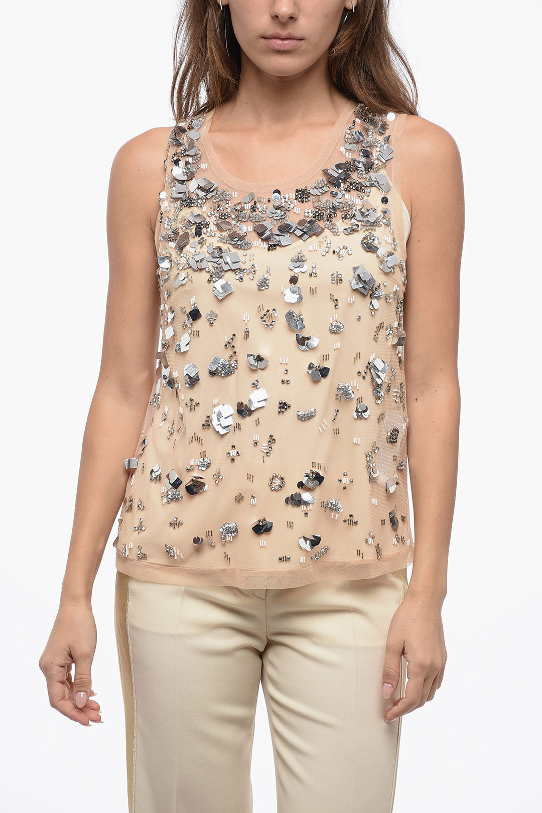 P.A.R.O.S.H. 2500~Mesh Top with Shimmer-Effect Applications