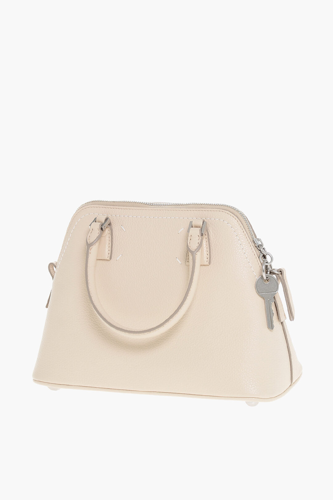 Maison Margiela 2500~MM11 Hammered Leather Bag 5AC with Canvas Detail, view 2