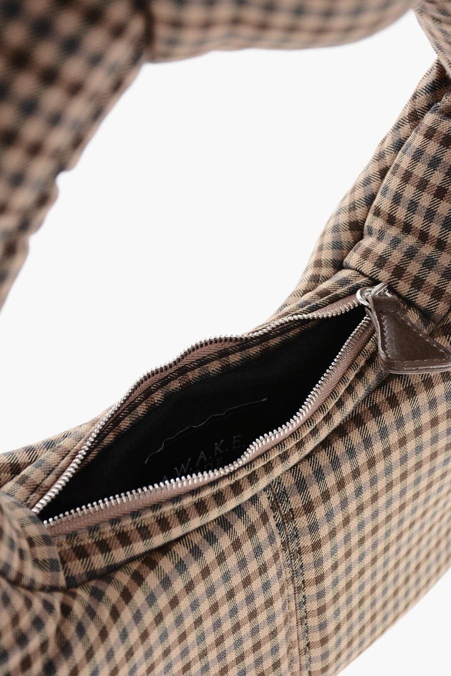 A.W.A.K.E MODE 2500~Quilted Hobo Bag MIA with Check Quilting, view 4