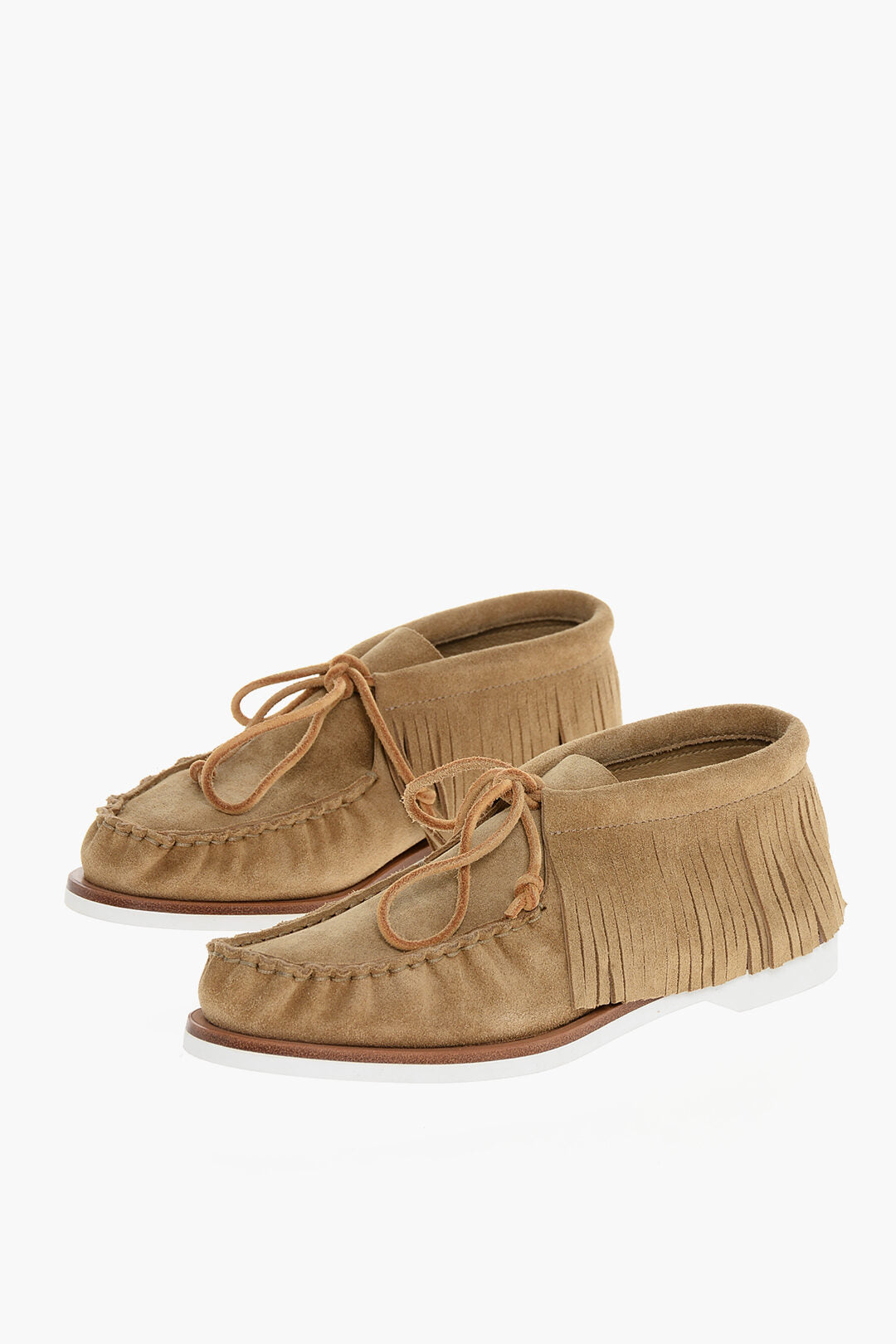 Pierre Hardy 2500~Suede Loafers TAHOE with Fringed Detail