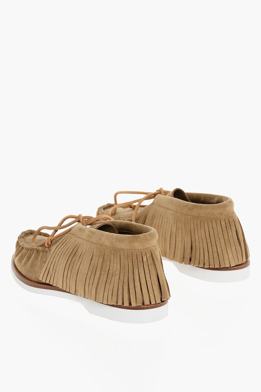 Pierre Hardy 2500~Suede Loafers TAHOE with Fringed Detail, view 2