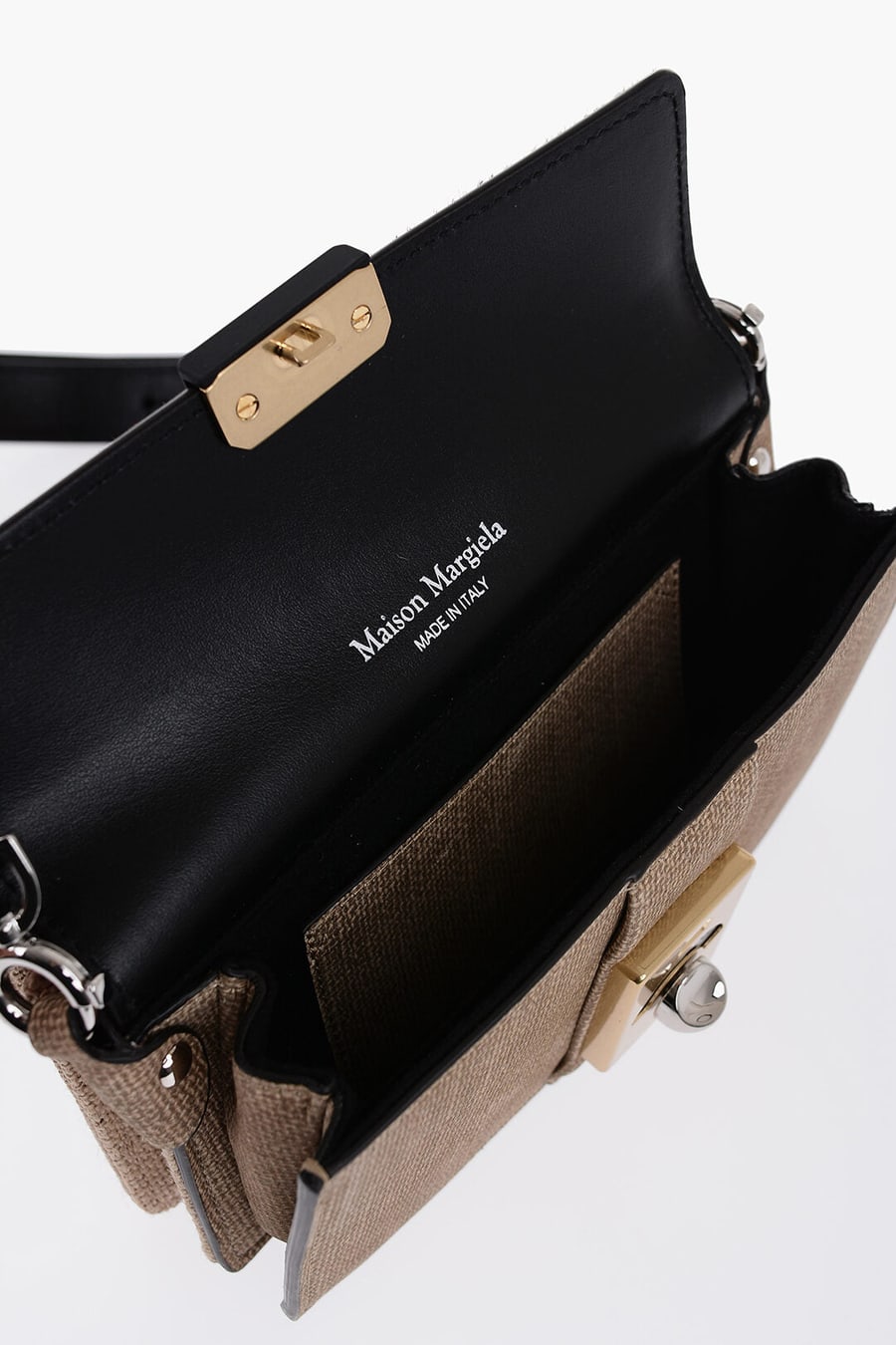 Maison Margiela 2500~Two-Tone Crossbody Bag With Animalier Detail, view 3