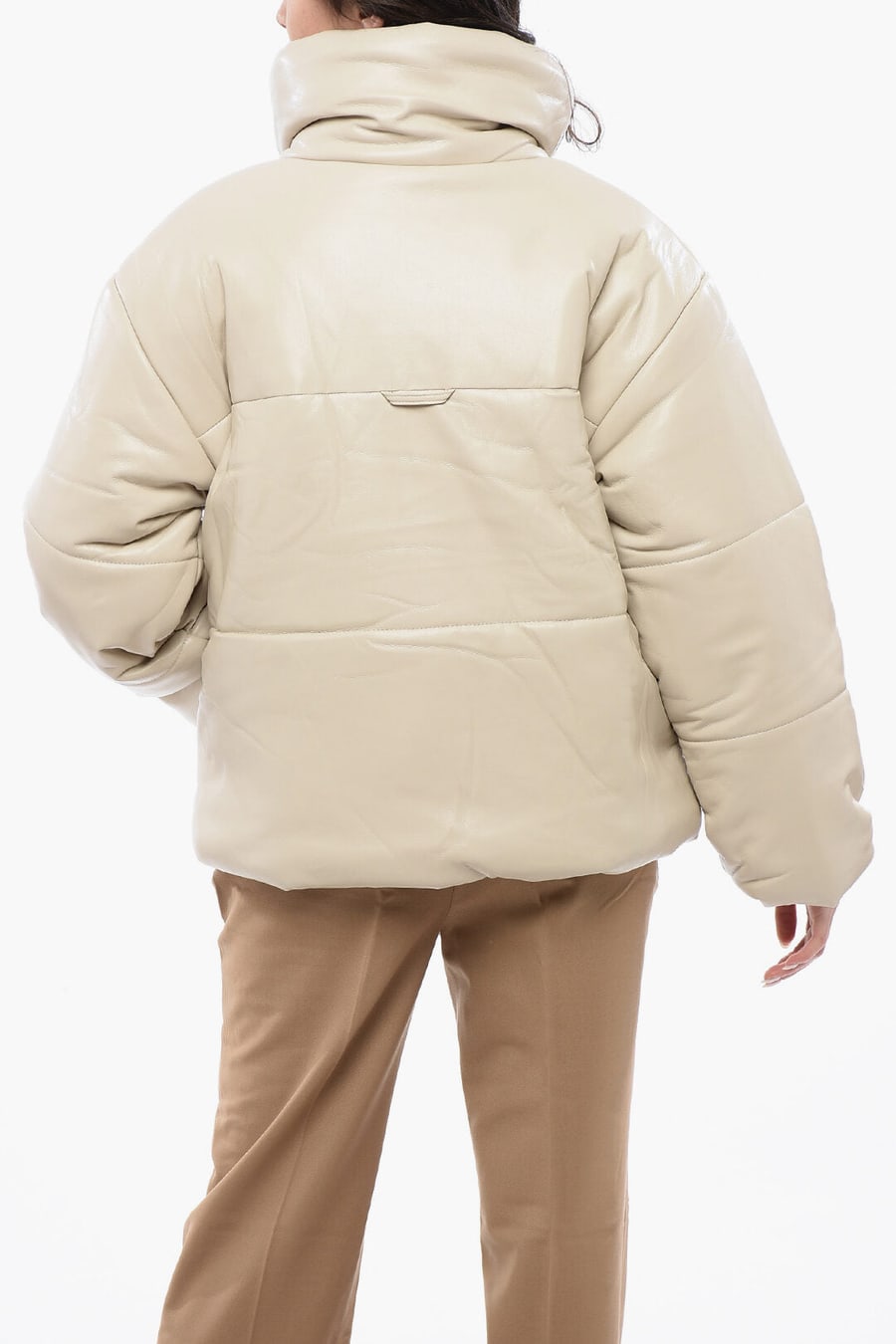 Nanushka 2500~Vegan Leather Jacket HIDE with Snap Buttons, view 2