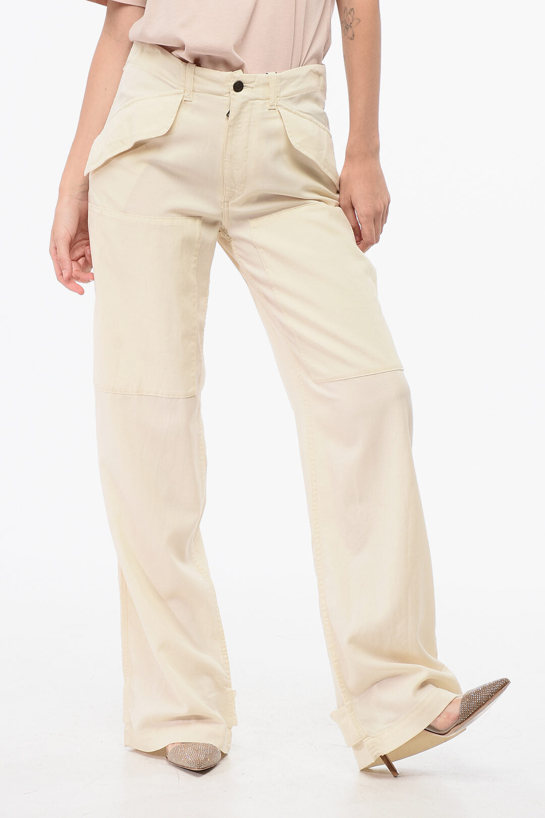 Etro 2500~Virgin Wool Wide-Leg Pants NINA