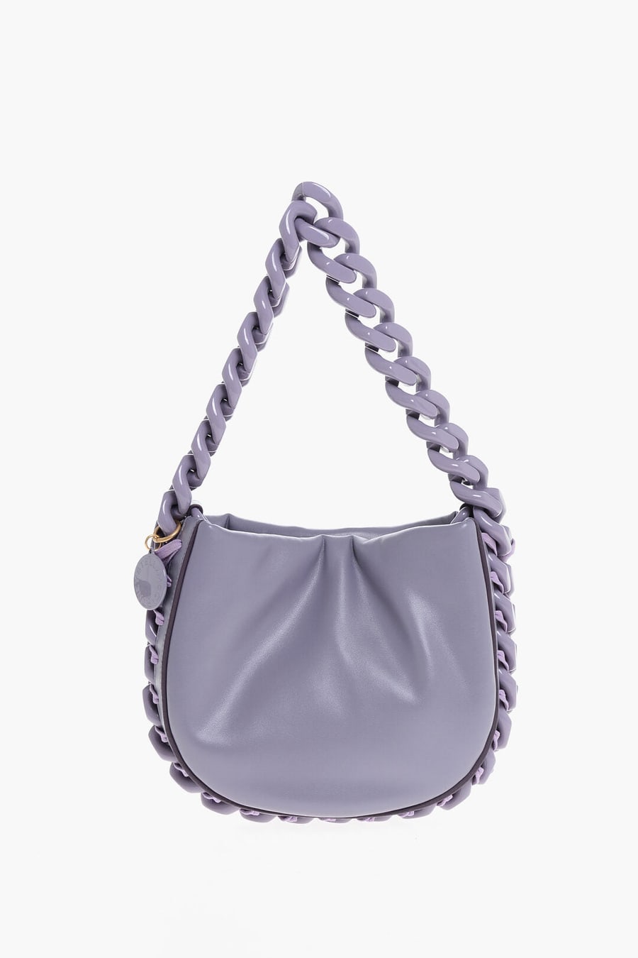 Stella McCartney 2550~Faux Leather Shoulder Bag PUFFY with Chain