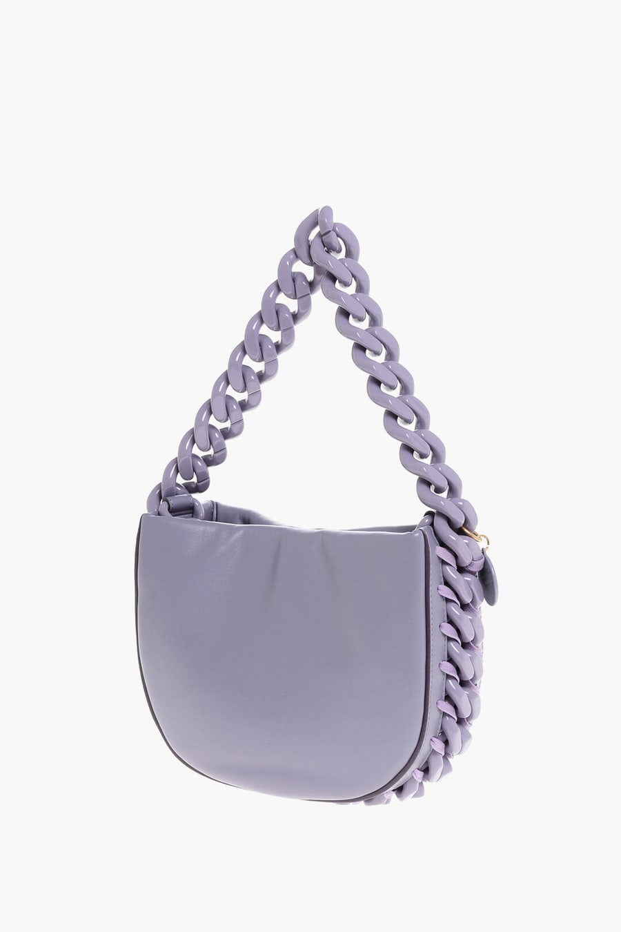 Stella McCartney 2550~Faux Leather Shoulder Bag PUFFY with Chain, view 2