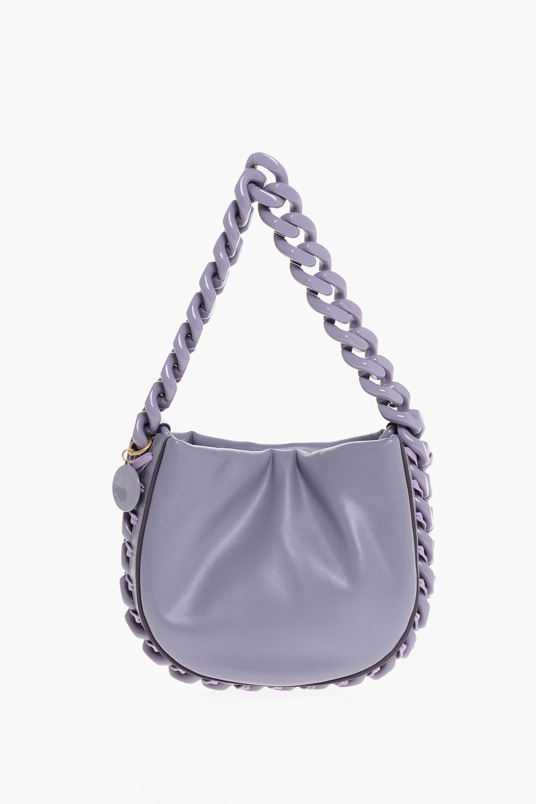 Stella McCartney 2550~Faux Leather Shoulder Bag PUFFY with Chain