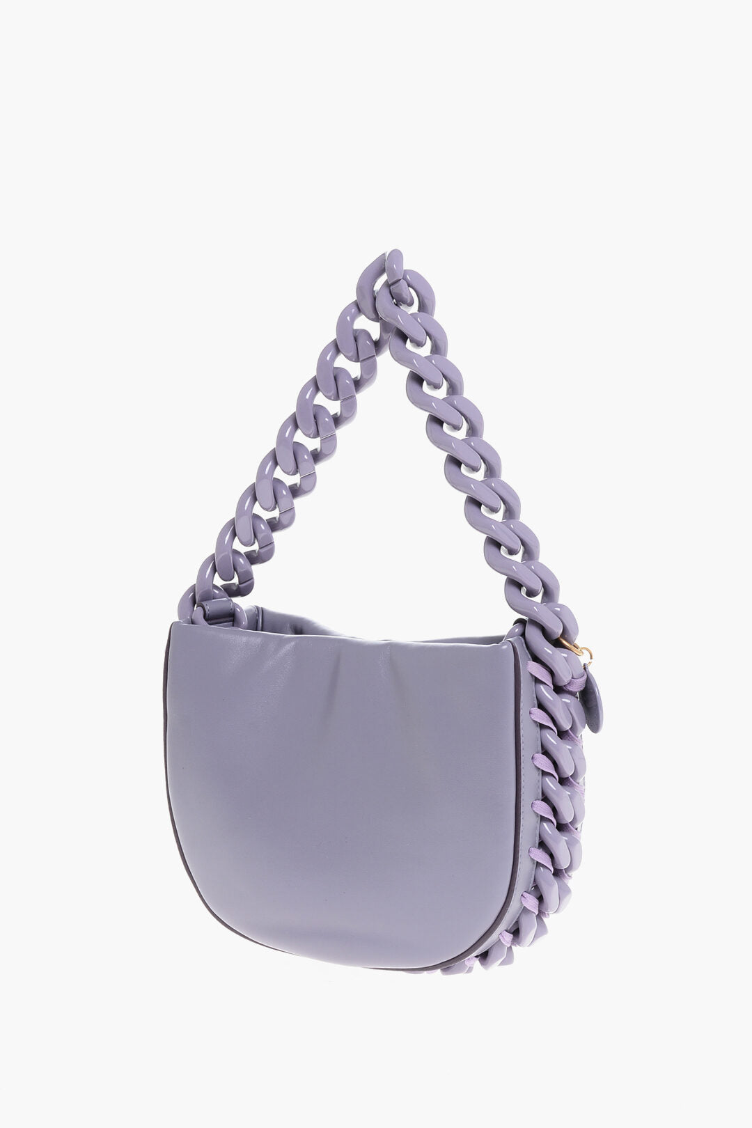Stella McCartney 2550~Faux Leather Shoulder Bag PUFFY with Chain, view 2