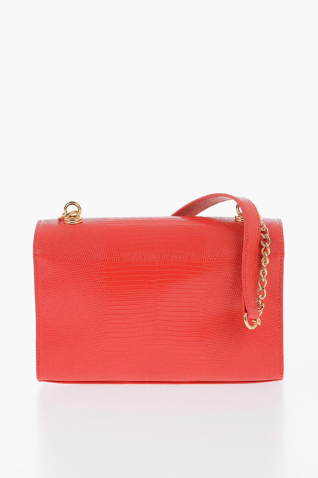 Moschino 2550~LOVE Faux Leather Shoulder Bag with Metal Magnetic Closure, view 2