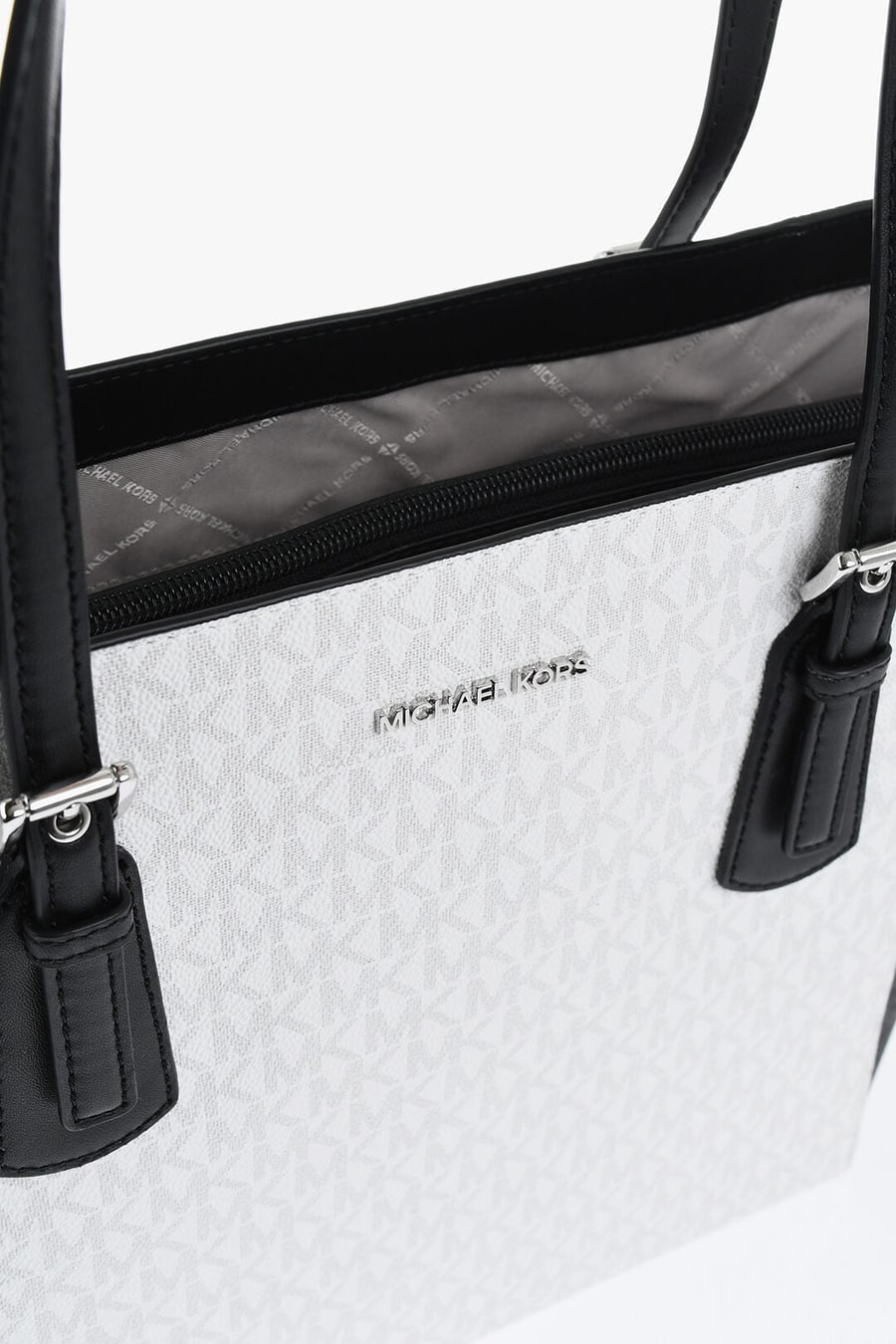 Michael Kors 2550~MICHAEL Color-Block Tote Bag VOYAGER with All-Over Monogram