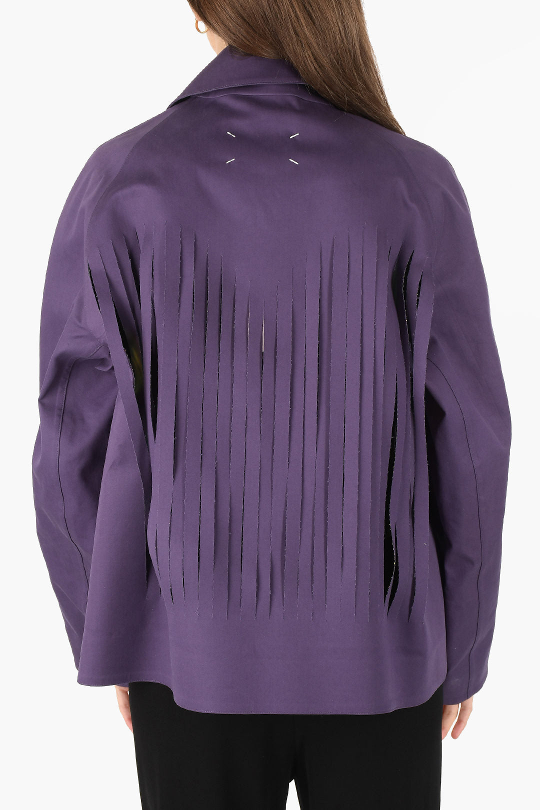 Maison Margiela 2550~MM0 Open-Front Jacket with Cut-Out Details, view 2