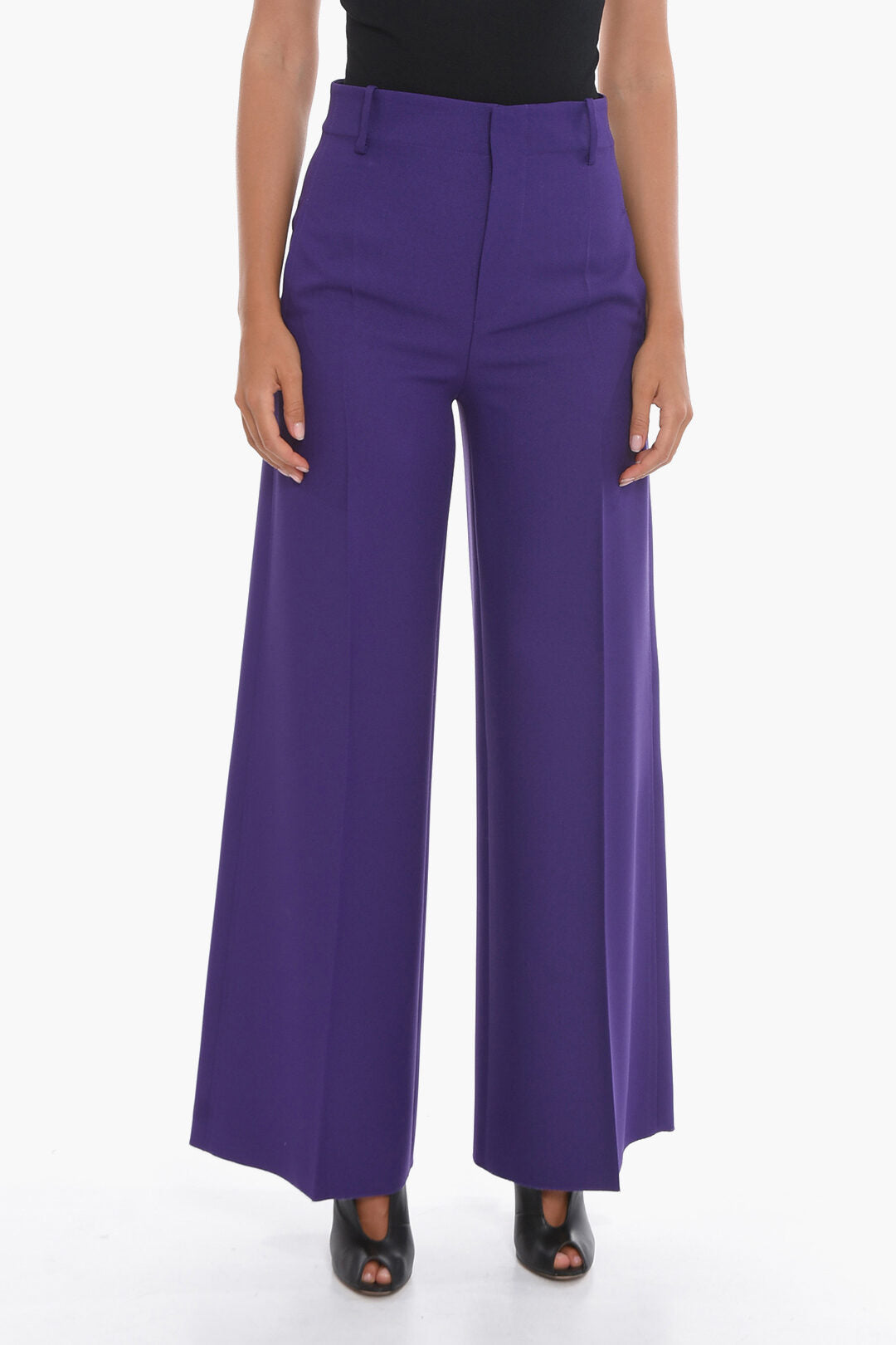 Super Blond 2550~Palazzo Trousers with Front Pleats