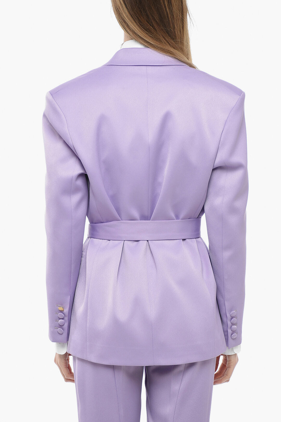 Hebe Studio 2550~Satin Blazer THE LOVER with Belt