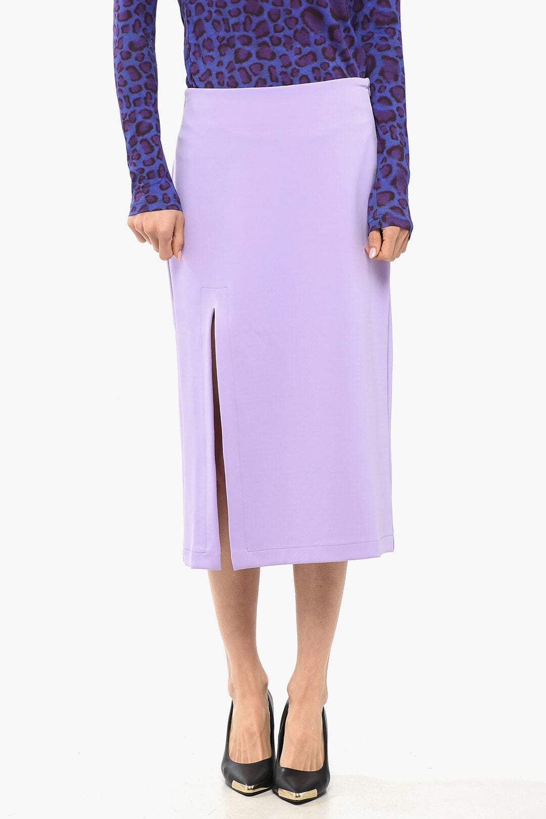 Viktor & Rolf 2550~Straight Midi Skirt with Slit