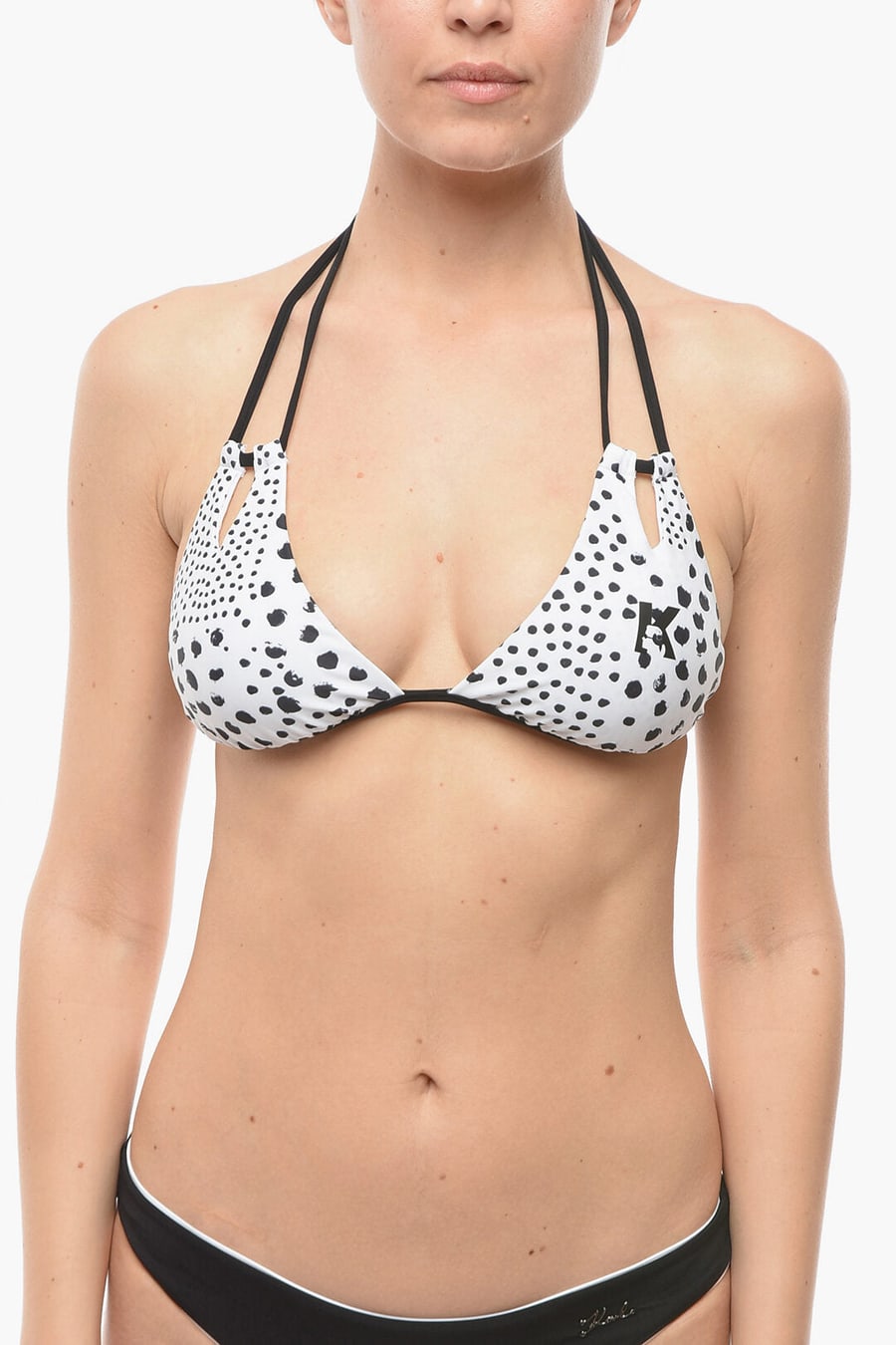 Karl Lagerfeld 2550~Triangle Bikini Top With Cut-Out Details