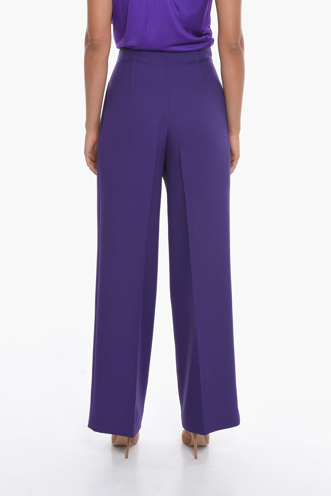 Super Blond 2550~Wide-Leg Pants with Velcro Closure, view 2