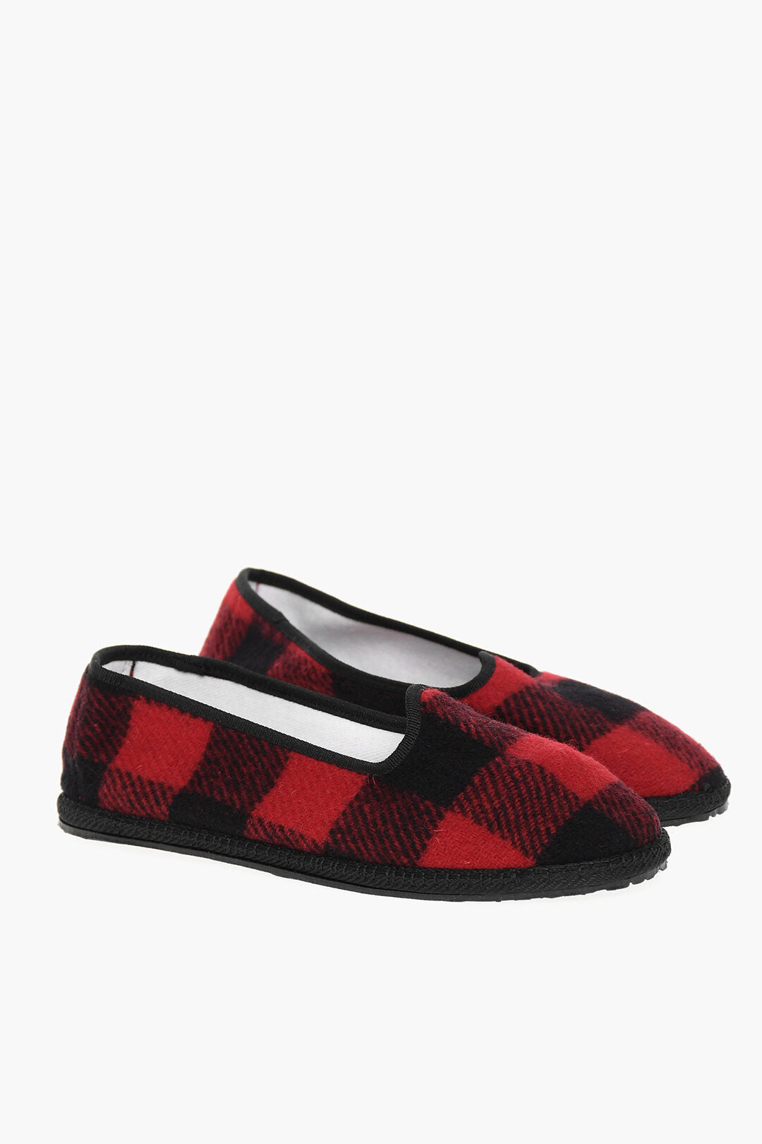 Vibi Venezia 2550~WOOLRICH Wool Ballet Flats Buffalo Check
