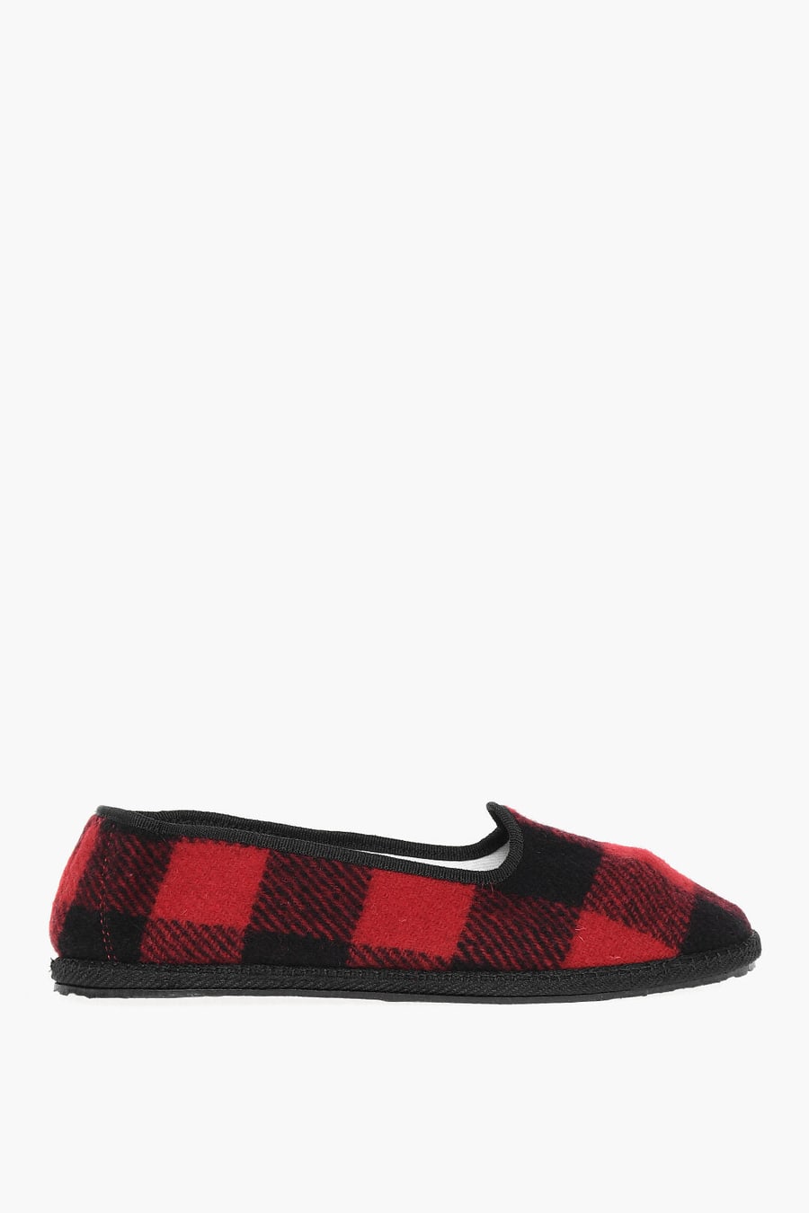 Vibi Venezia 2550~WOOLRICH Wool Ballet Flats Buffalo Check, view 3