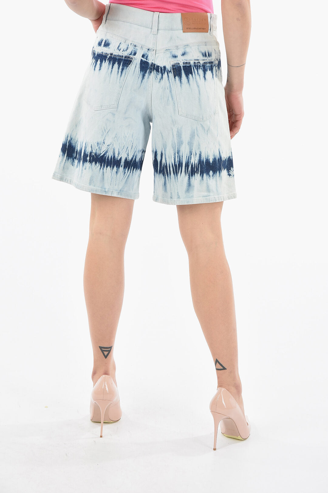 Stella McCartney 2750~5 Pockets Tie Dye Denim Shorts, view 2