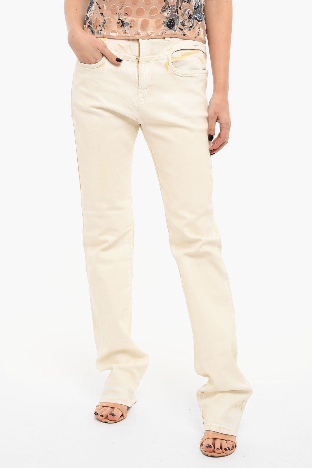 Diesel 2750~Coated Denim Slim-Fit Jeans D-LYA High Waist