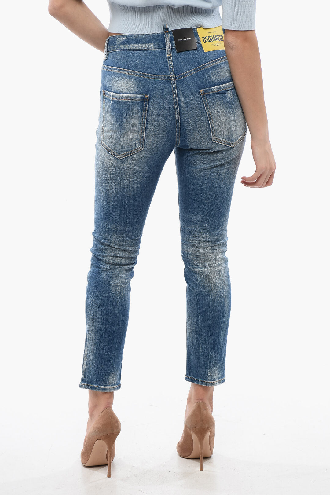 Dsquared2 2750~Delavè Denim Cool Girl Fit Jeans 14cm, view 2