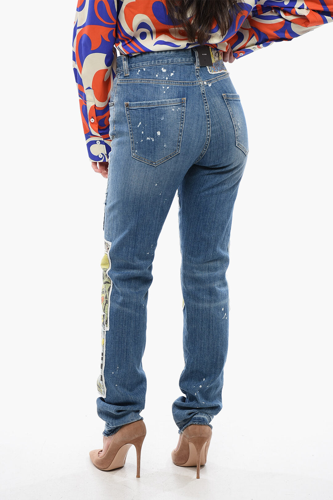 Dsquared2 2750~Jeans BOOP TALES 642 Fit with All-Over Patch 16cm, view 2