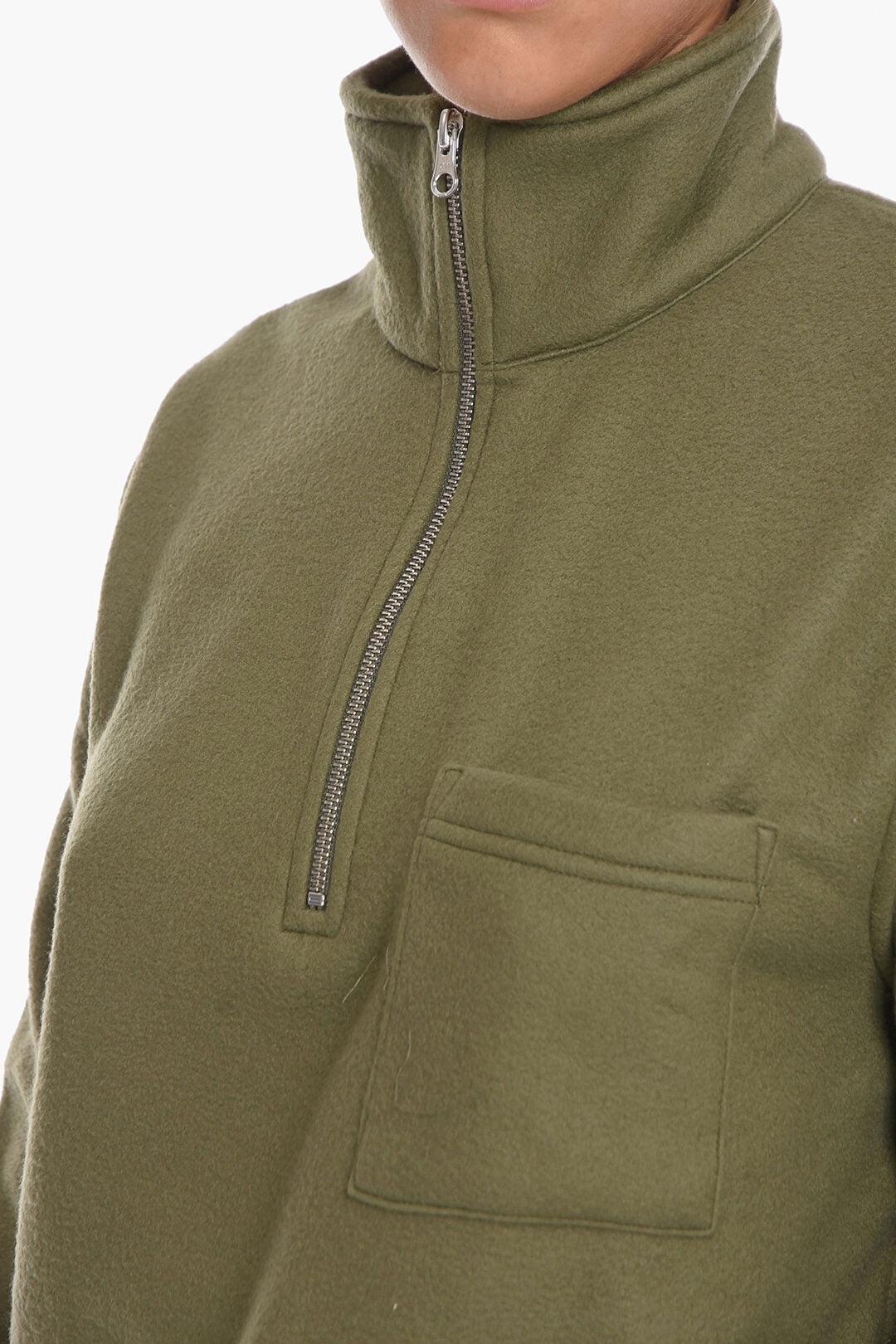 Samsoe Samsoe 2800~Fleece Sweater JARBO with Half Zip