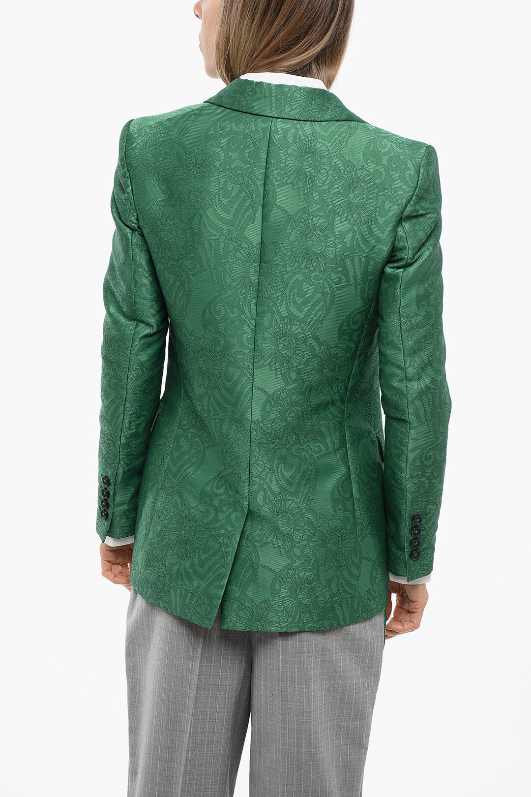 John Richmond 2850~Embroidered Blazer RANBU with Peak Lapel, view 2