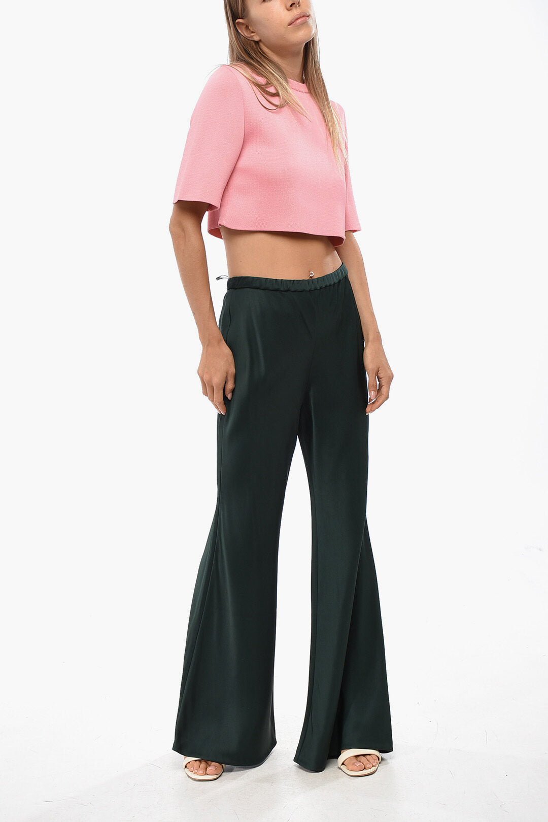 Zimmermann 2850~High-Waisted Boot Cut Pants EDEN, view 2