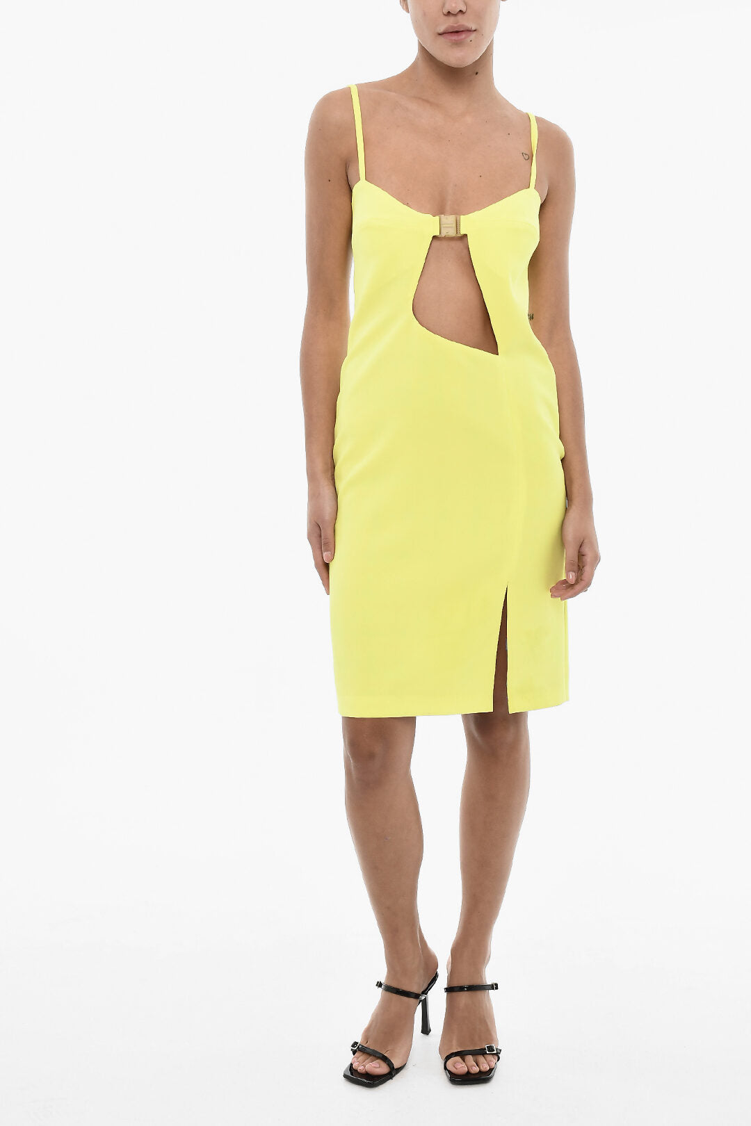 Dsquared2 2850~Solid Mini Dress with Cut-Out Details