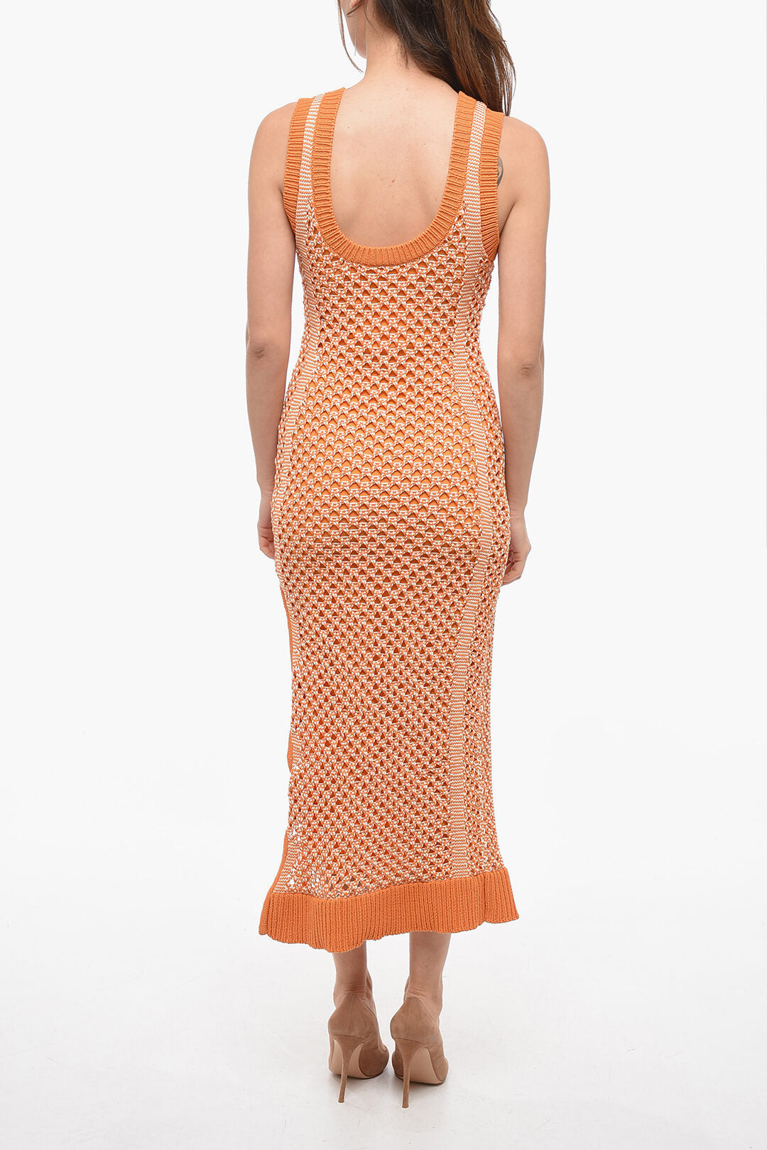 PH5 2950~Crochet Maxi Dress with Side Slit, view 2