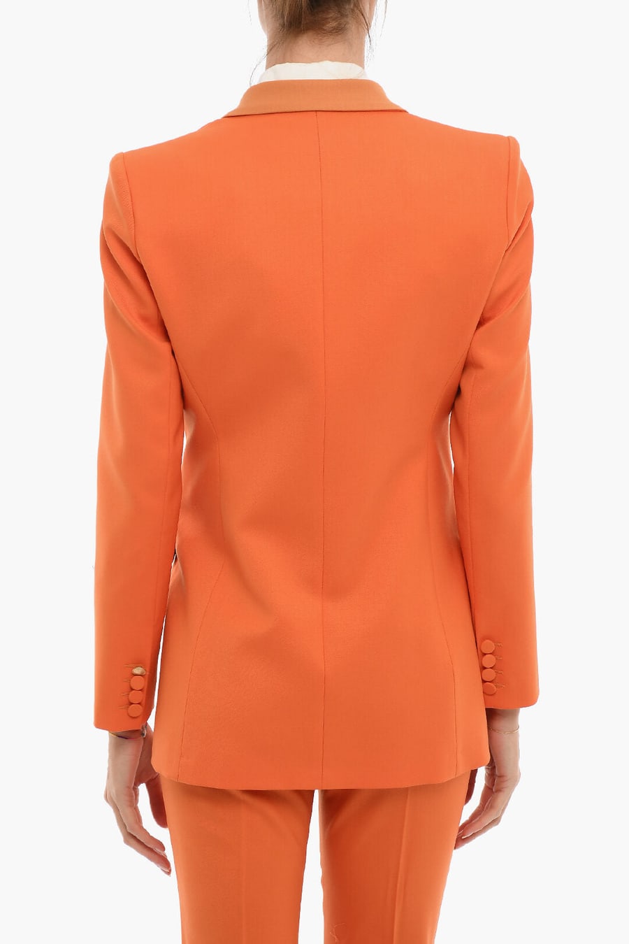 Hebe Studio 2950~Double-Breasted Jacket BIANCA With Flap Pockets, view 2