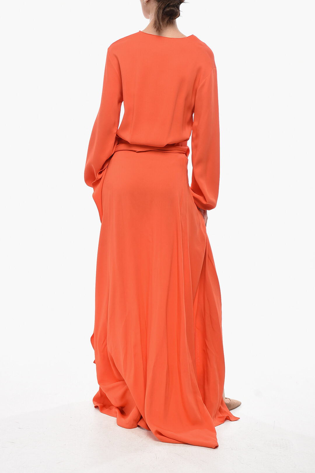 Super Blond 2950~Maxi Wrap Dress with Belt, view 2