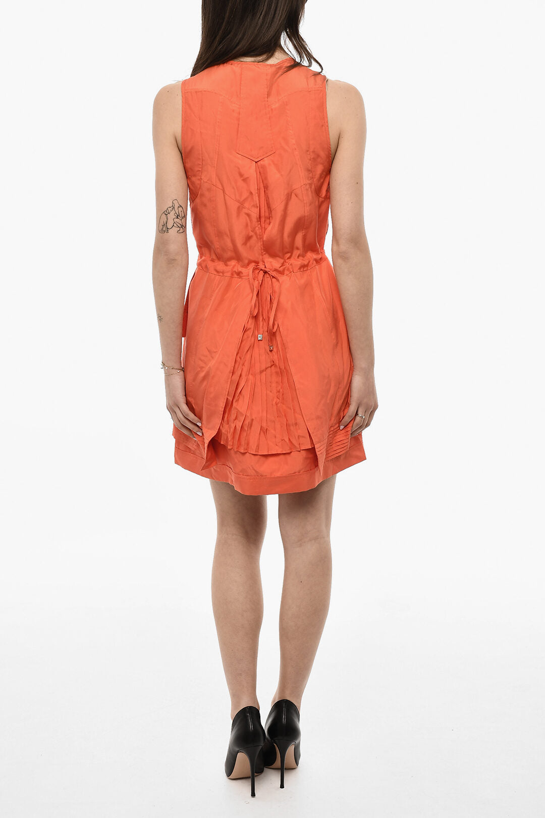Dsquared2 2950~Sleeveless Utility Silk Dress, view 2